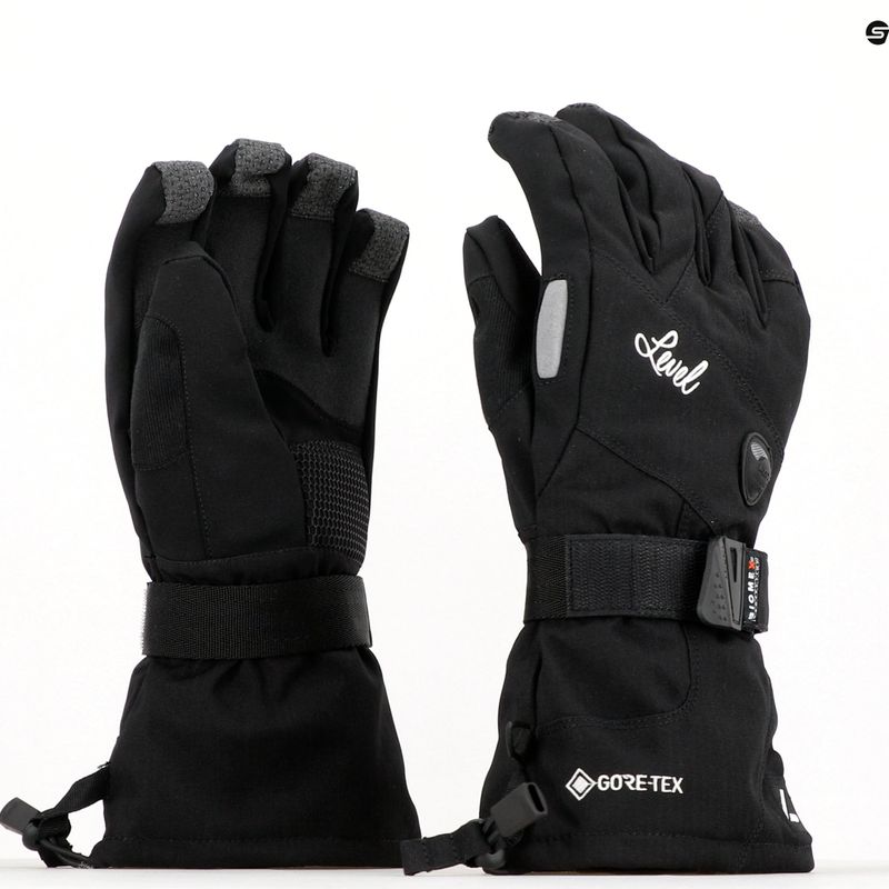 Damen Snowboard Handschuhe Level Half Pipe Gore Tex schwarz 1021 6