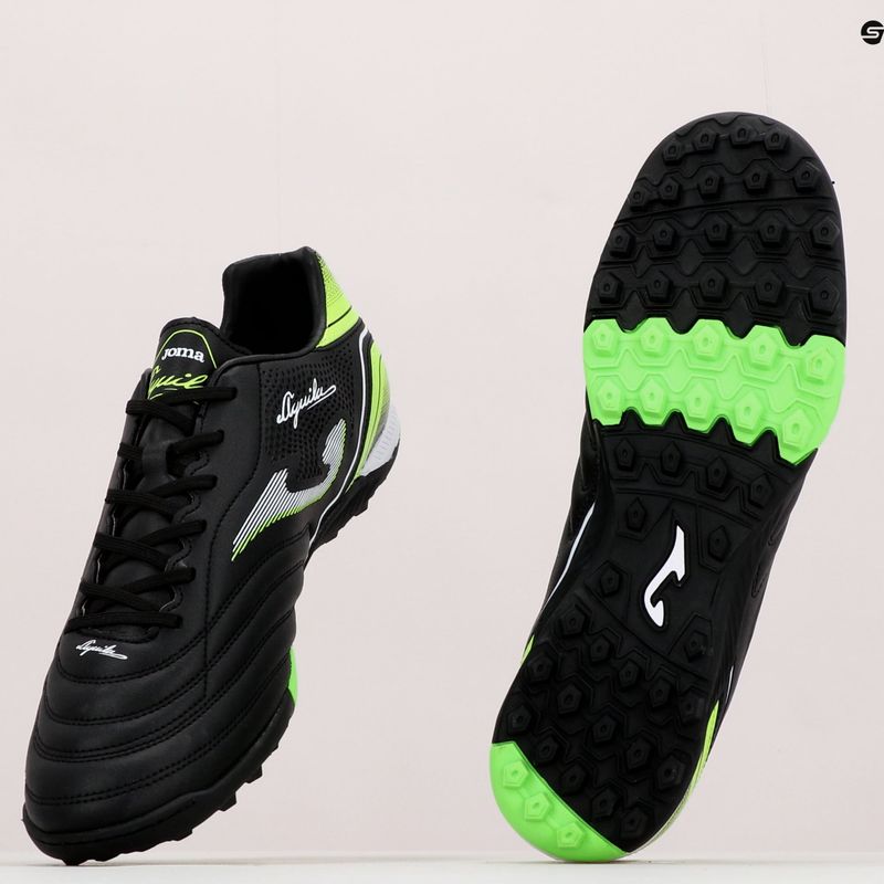 Herren Joma Aguila TF Fußballschuhe schwarz/grün fluor 14