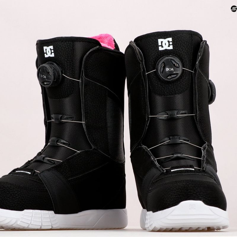 Snowboardschuhe für Frauen DC Lotus black/black/white 14