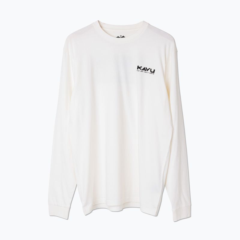 Herren KAVU Etch Art Off White Langarmshirt