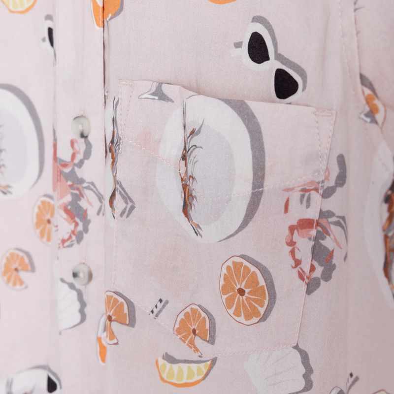KAVU Girl Party Shirt Krabben m Cocktails 3