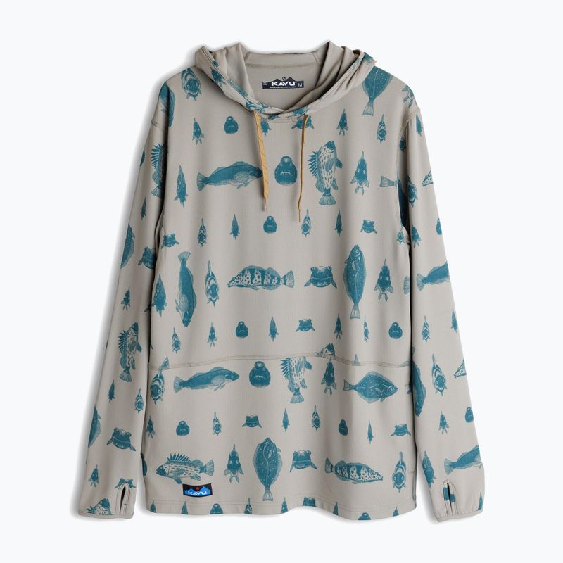 Herren KAVU Sol Hoodie fischen die Linie
