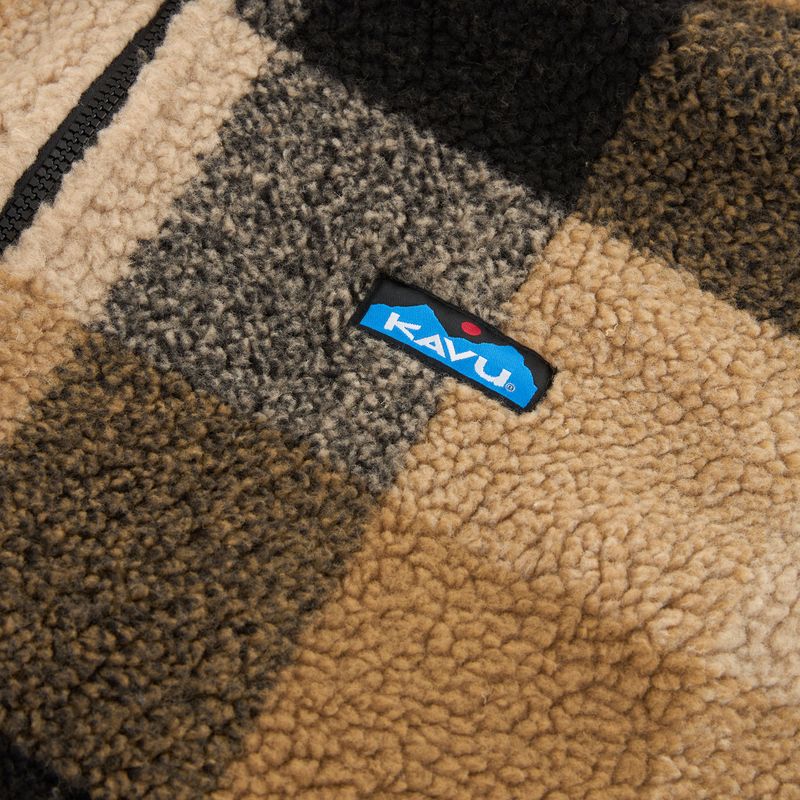 Damen Fleecejacke KAVU Loven hilltop plaid 3