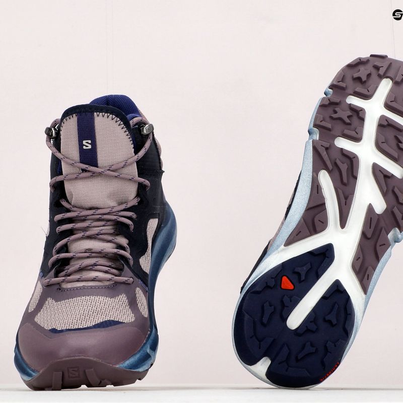 Wanderschuhe Damen Salomon Predict Hike Mid GTX violett L41737 21
