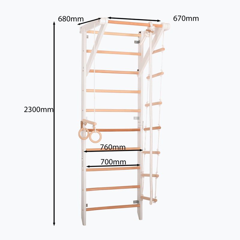 RINAGYM Sport 2 weiß Gymnastikleiter 6