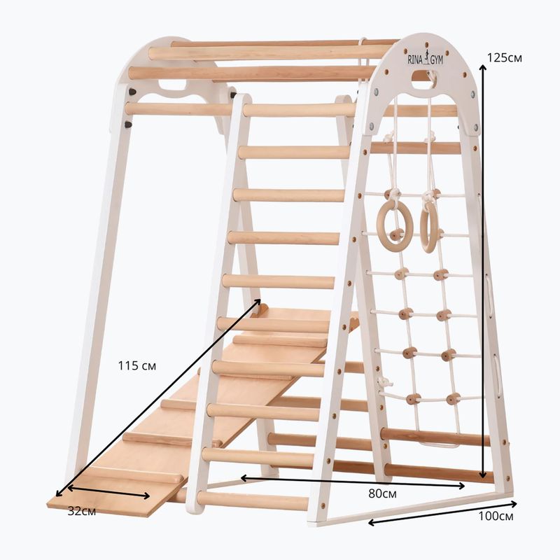 Gymnastikdreieck aus Holz RINAGYM Kids 2 weiß 5