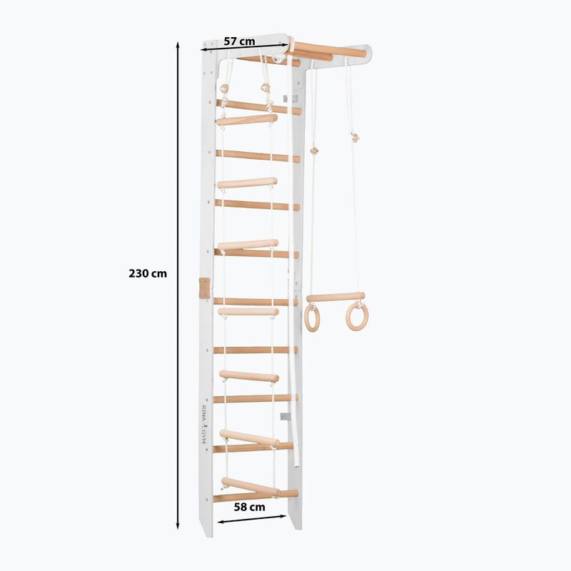 RINAGYM Gymnastikleiter SPR B weiß 2