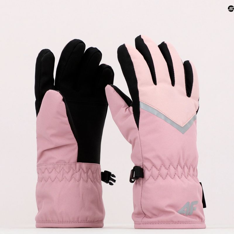 Kinder-Skihandschuhe 4F rosa 4FJAW22AFGLF039 10
