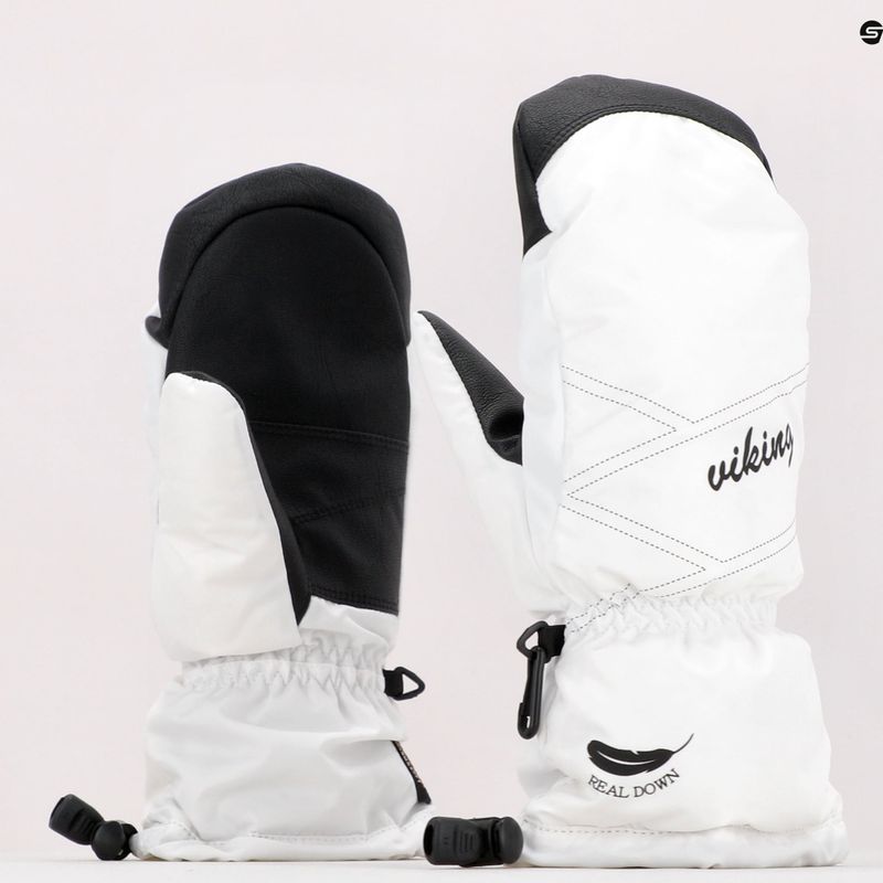 Women's Viking Strix Mitten Skihandschuhe weiß 112/19/0300/01 10