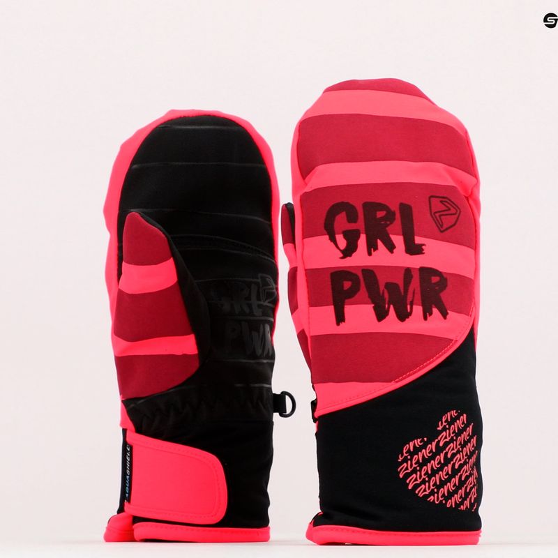 Kinder Snowboardhandschuhe ZIENER Liwani As Pr Fäustling rot 211902.308758 6