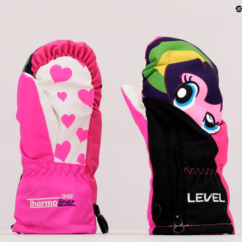 Level Lucky Mitt Kinder Snowboardhandschuhe rosa 4146 5