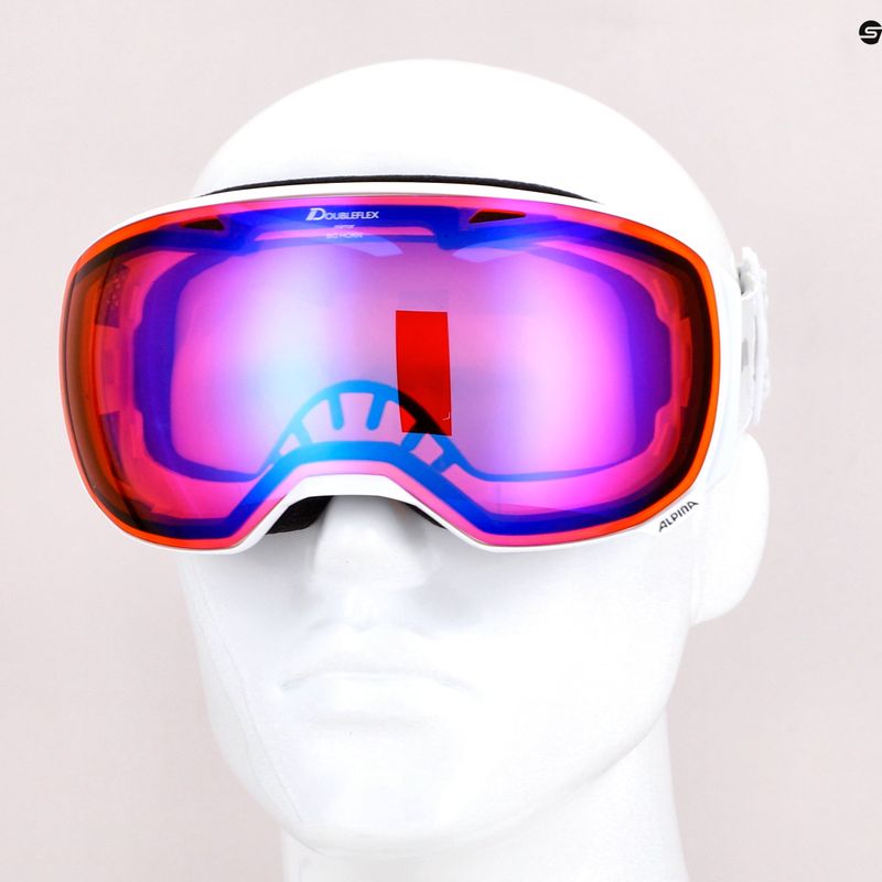 Skibrille Alpina Big Horn HM white/hm blue sph 5
