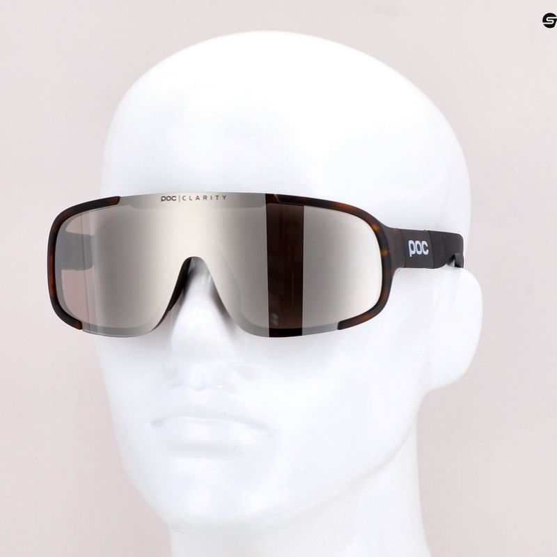 Fahrradbrille POC Aspire tortoise brown/violet/silver mirror 7