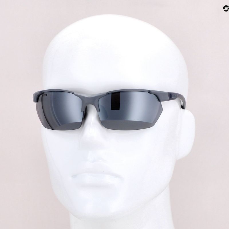 UVEX Sportstyle 114 grau-blaue Sonnenbrille S5309395416 9