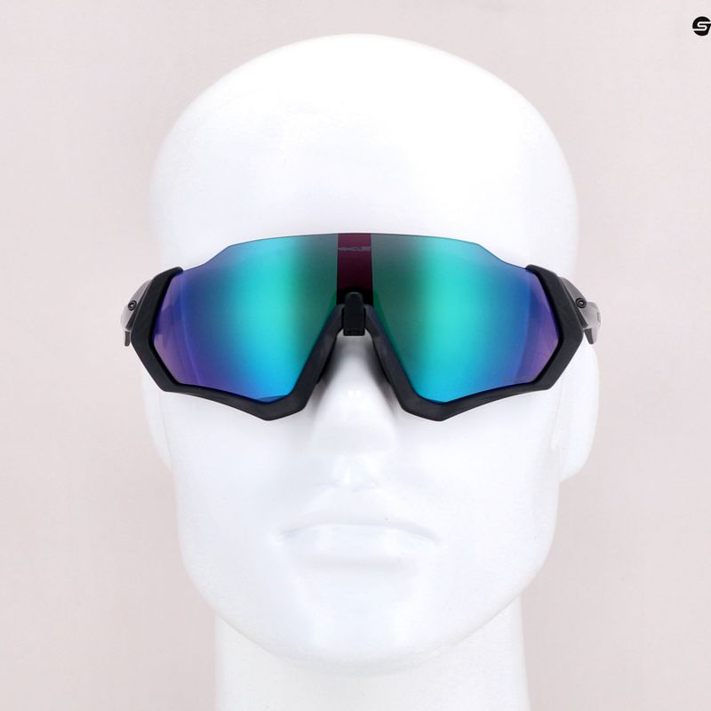 Oakley Flug Jacke Radfahren Brille schwarz und lila 0OO9401 7