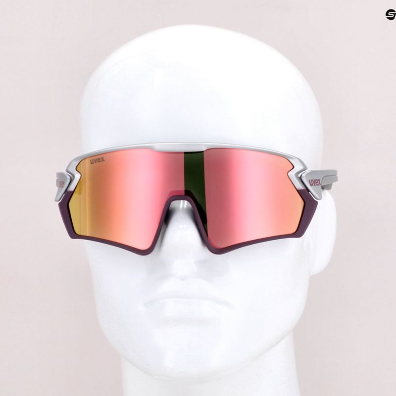 UVEX Sportstyle 231 Fahrradbrille silber-violett S5320655316 12