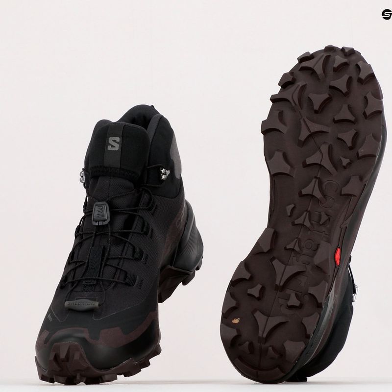 Trekkingschuhe Damen Salomon Cross Hike MID GTX 2 schwarz L41731 20