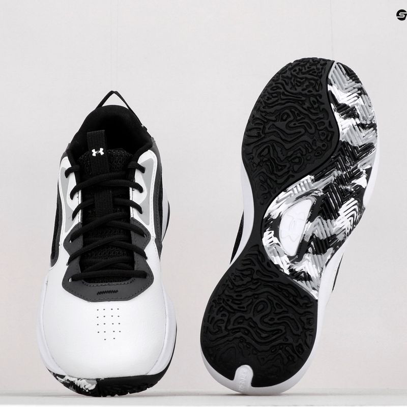 Basketballschuhe Herren Under Armour Lockdown 6 weiß-grau 325616-11 12