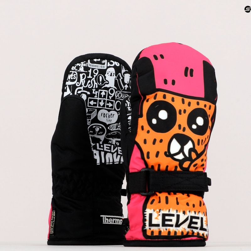 Level Mitt Kinder-Skihandschuh braun 4152JM 12