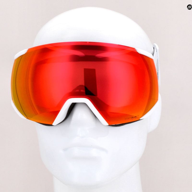 Skibrille Salomon Radium white/sigma poppy red L4753 12