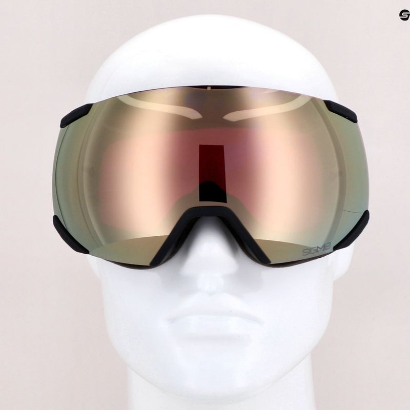 Skibrille Salomon Radium black/sigma black gold L475 12