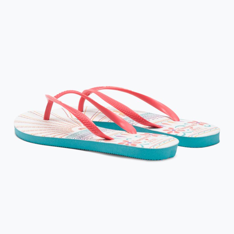 Havaianas Slim Local Soul Ibiza Damen Pantoletten rot/blau/orange 3