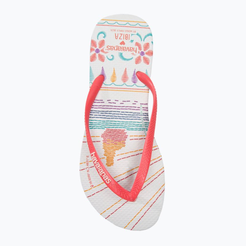 Havaianas Slim Local Soul Ibiza Damen Pantoletten rot/blau/orange 6