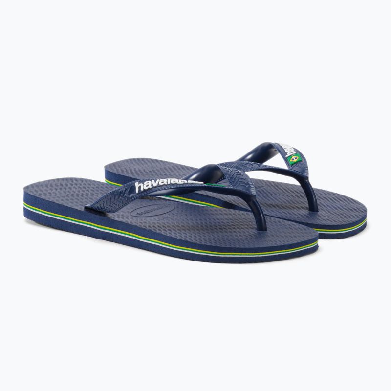 Havaianas Brasil Logo marineblau Zehntrenner H4110850 5