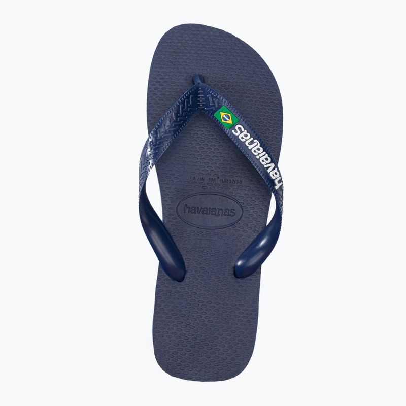 Havaianas Brasil Logo marineblau Zehntrenner H4110850 6