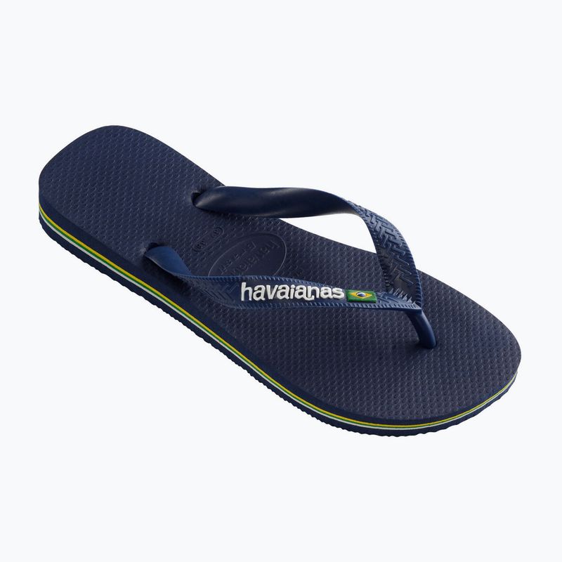 Havaianas Brasil Logo marineblau Zehntrenner H4110850 8