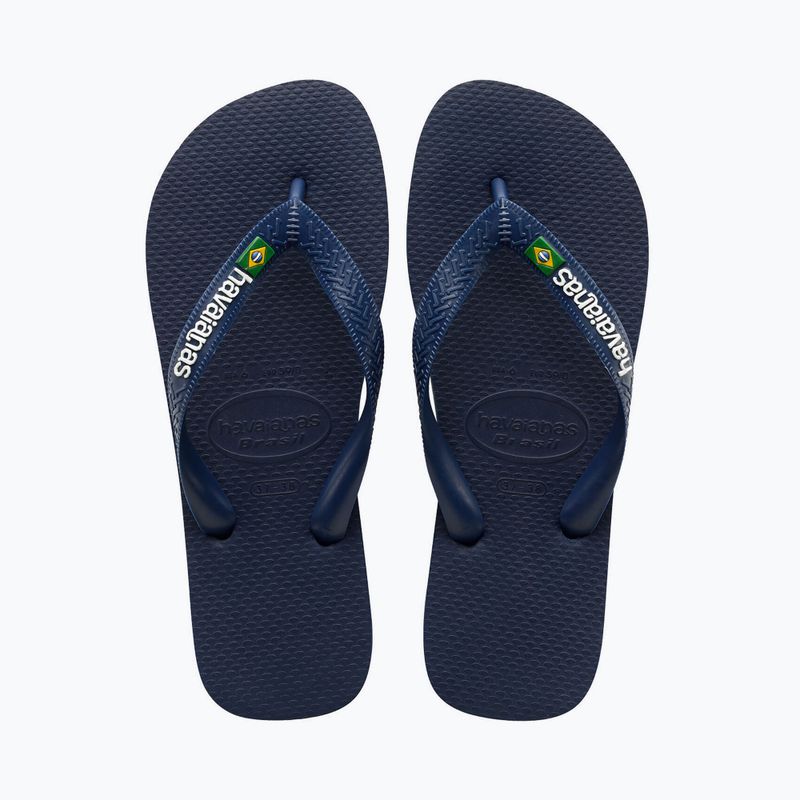Havaianas Brasil Logo marineblau Zehntrenner H4110850 10