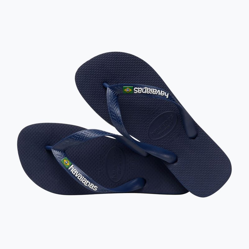 Havaianas Brasil Logo marineblau Zehntrenner H4110850 11