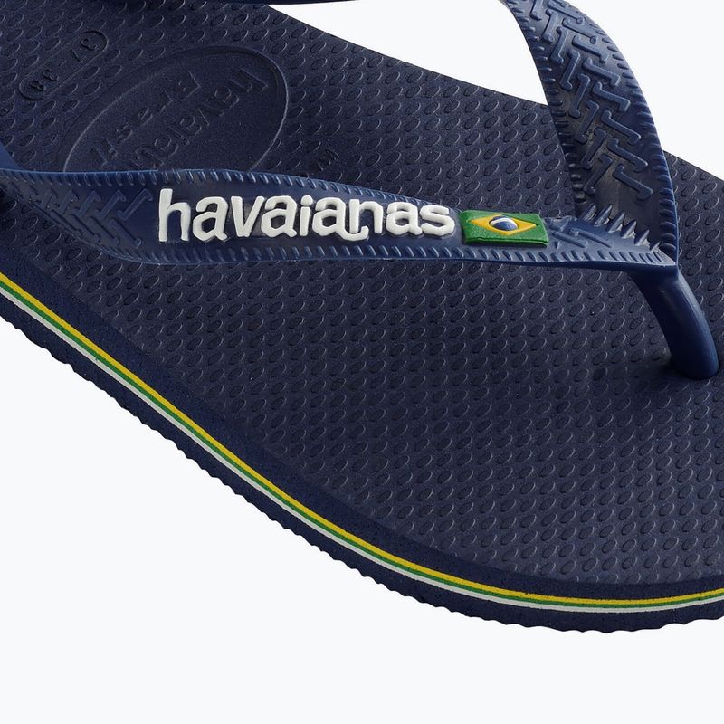 Havaianas Brasil Logo marineblau Zehntrenner H4110850 12
