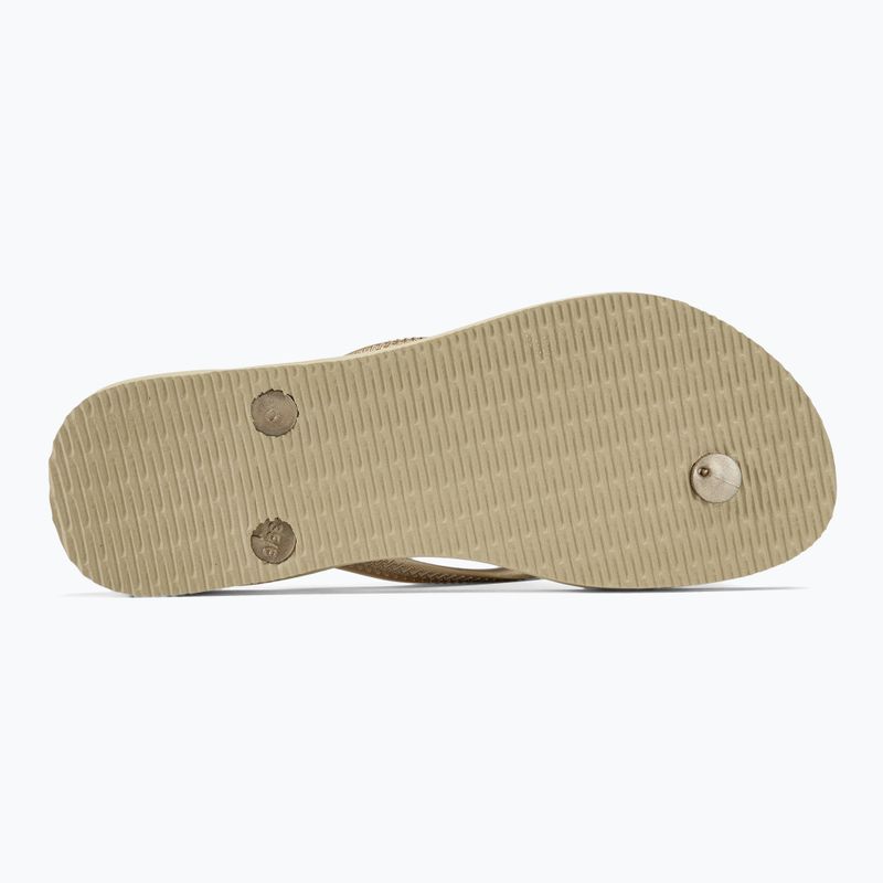 Damen Havaianas Slim sandgrau / hellgoldene Flip Flops 4