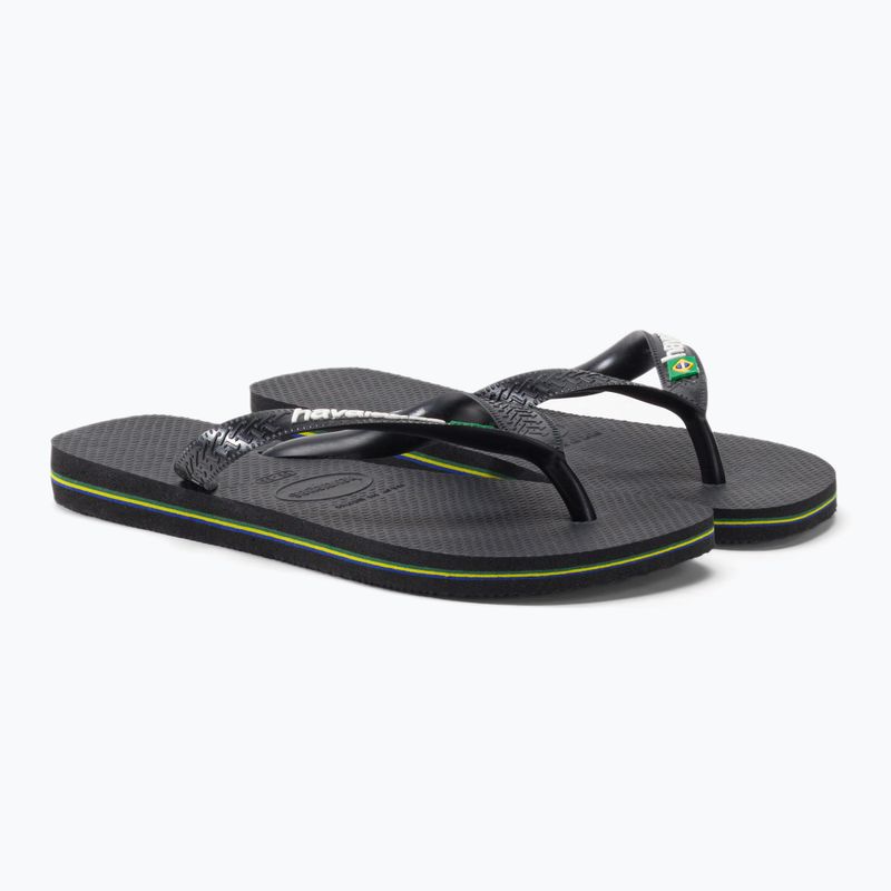 Havaianas Brasil Logo Zehntrenner schwarz H4110850 5