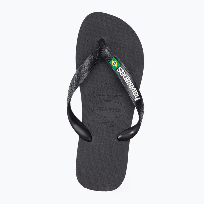 Havaianas Brasil Logo Zehntrenner schwarz H4110850 6