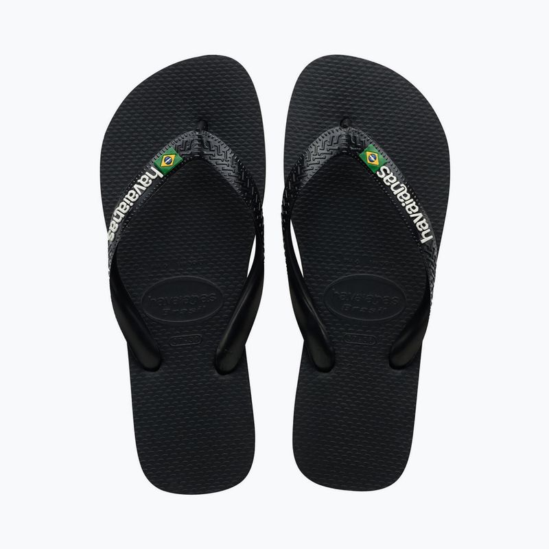 Havaianas Brasil Logo Zehntrenner schwarz H4110850 10