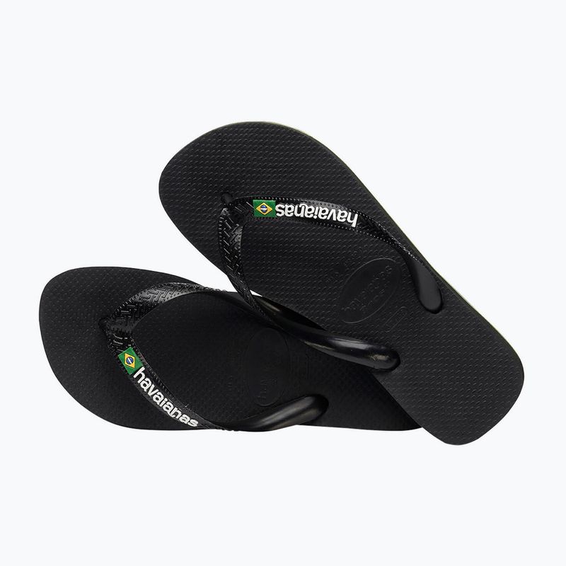 Havaianas Brasil Logo Zehntrenner schwarz H4110850 11