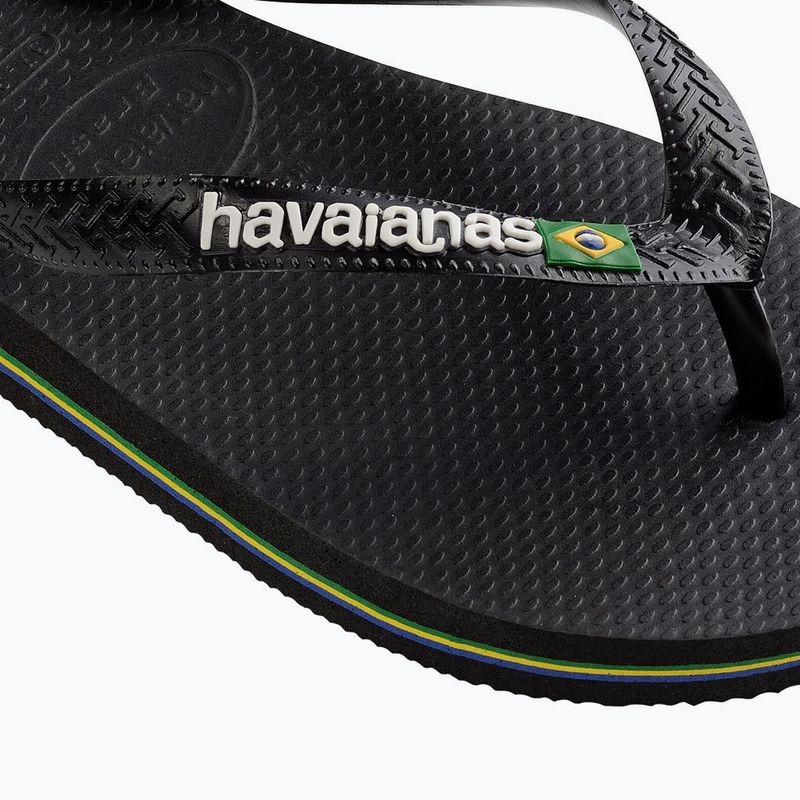 Havaianas Brasil Logo Zehntrenner schwarz H4110850 12