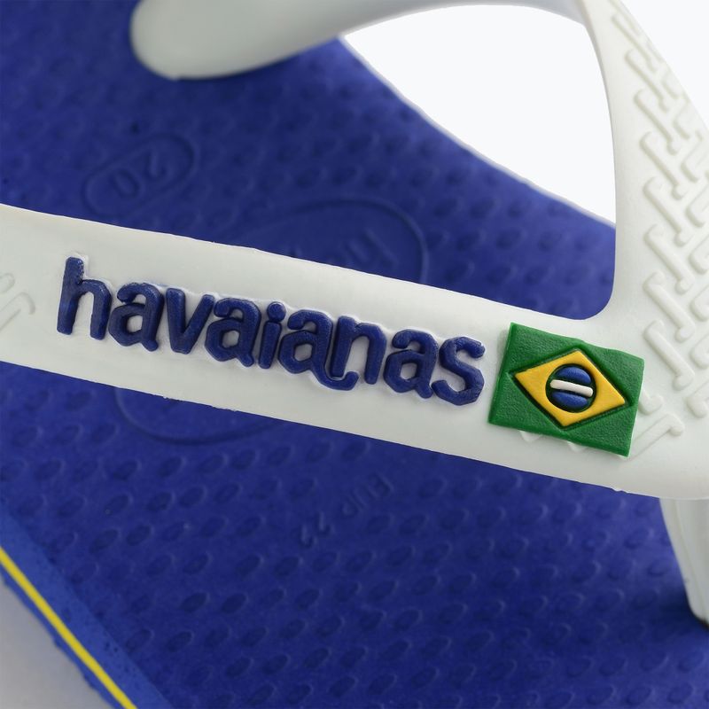 Havaianas Baby Brasil Logo II Kindersandalen marineblau 9