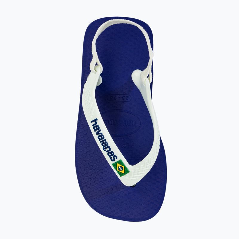 Havaianas Baby Brasil Logo II Kindersandalen marineblau 6