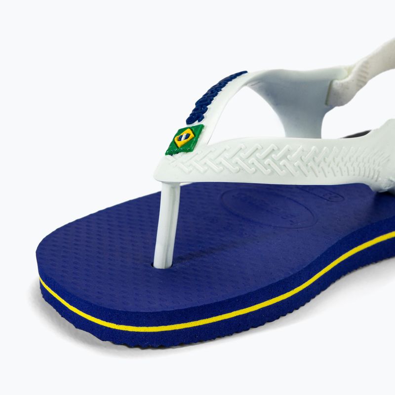 Havaianas Baby Brasil Logo II Kindersandalen marineblau 8