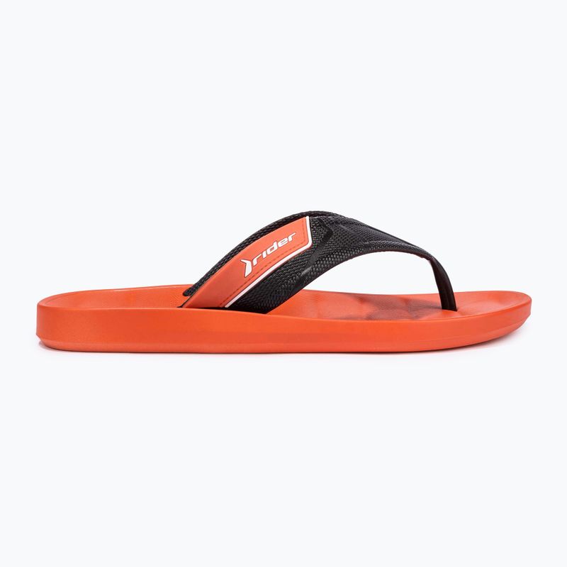 Herren RIDER Free Mix Zehensteg Flip Flops rot/schwarz 9