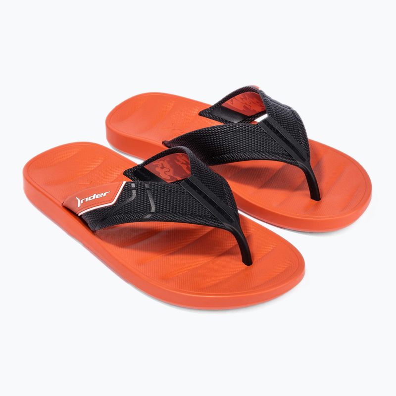 Herren RIDER Free Mix Zehensteg Flip Flops rot/schwarz 10