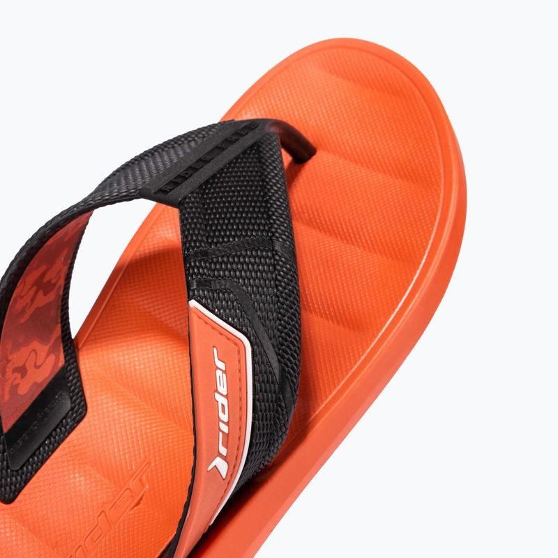 Herren RIDER Free Mix Zehensteg Flip Flops rot/schwarz 12