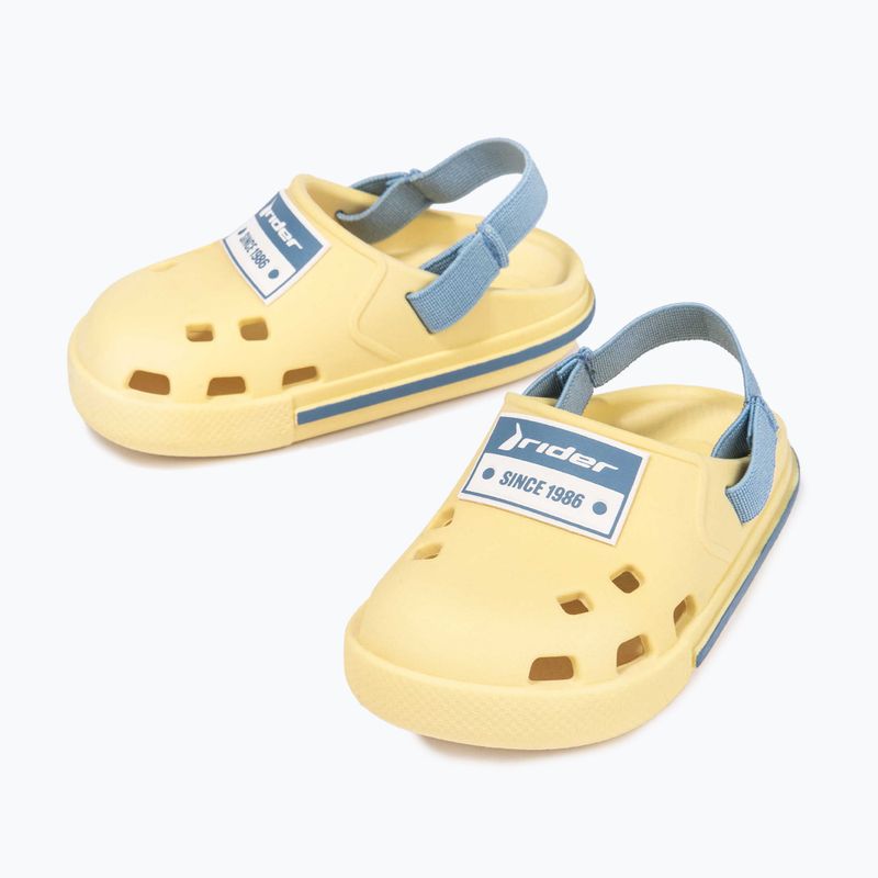 RIDER Drip Babuch Ki Kindersandalen gelb/blau