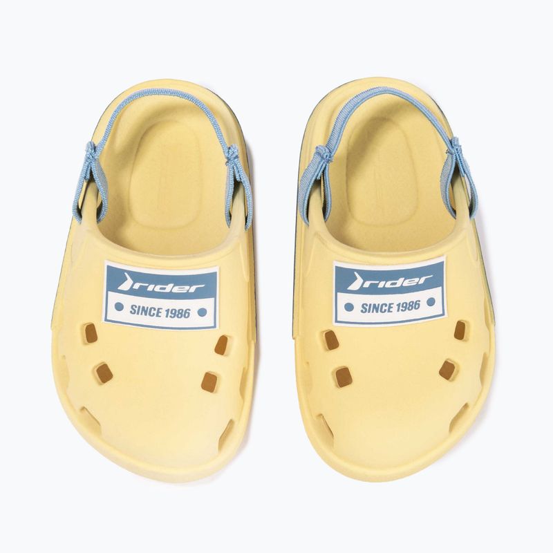 RIDER Drip Babuch Ki Kindersandalen gelb/blau