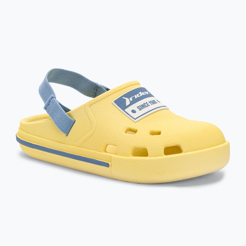 RIDER Drip Babuch Ki Kindersandalen gelb/blau