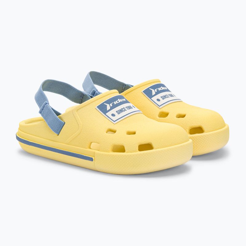 RIDER Drip Babuch Ki Kindersandalen gelb/blau