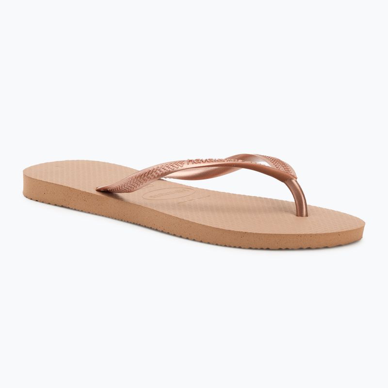 Damen Havaianas Slim Flip Flops rose gold
